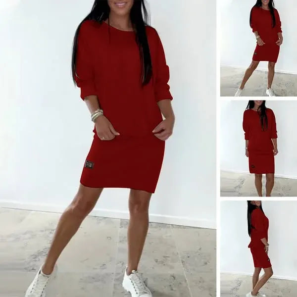 🎁【S-3XL】2025 nuevo vestido ajustado de algodón para mujer