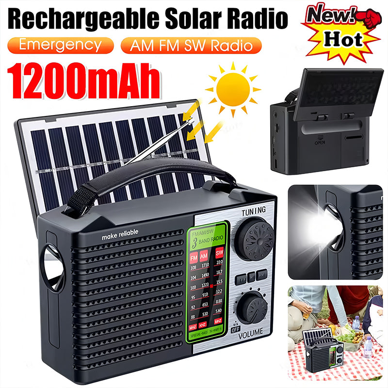 💥🏕️Wielofunkcyjne radio przenośne, radio AM, wbudowany moduł Bluetooth, dźwięk wielostrefowy