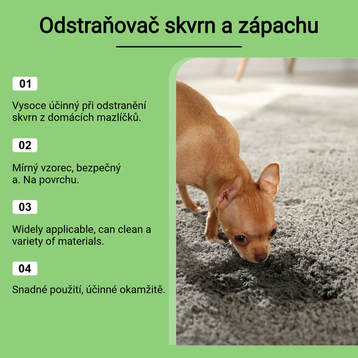 ✨【Kupte jeden, druhý dostanete zdarma】🐶🐱 Odstraňovač skvrn pro domácí mazlíčky (kočky a psy)