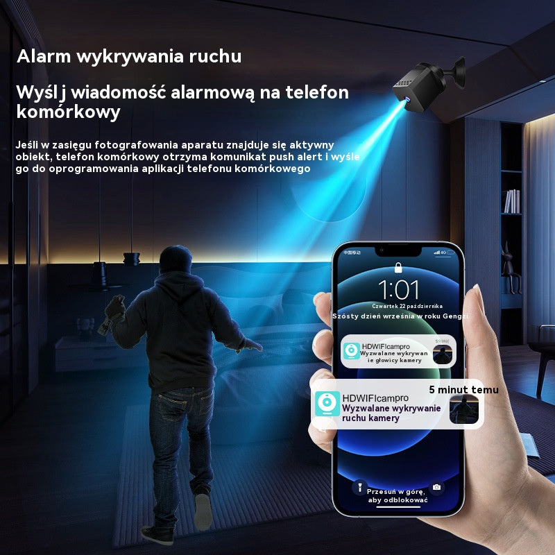 🏠📹🕵️Kup 1, a drugi dostaniesz gratis🔥Mini kamera kwadratowa, inteligentna kamera o wysokiej rozdzielczości, bezprzewodowe zdalne monitorowanie domu (WiFi)