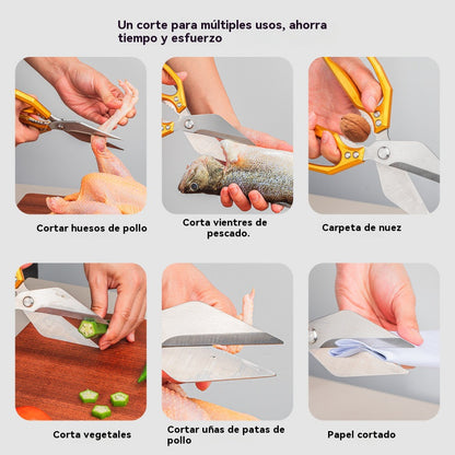 🔥【Compra 1 y recibe 1 gratis】🔥Oferta por tiempo limitado🔥 Tijeras de cocina multifuncionales, resistentes y ultra afiladas.