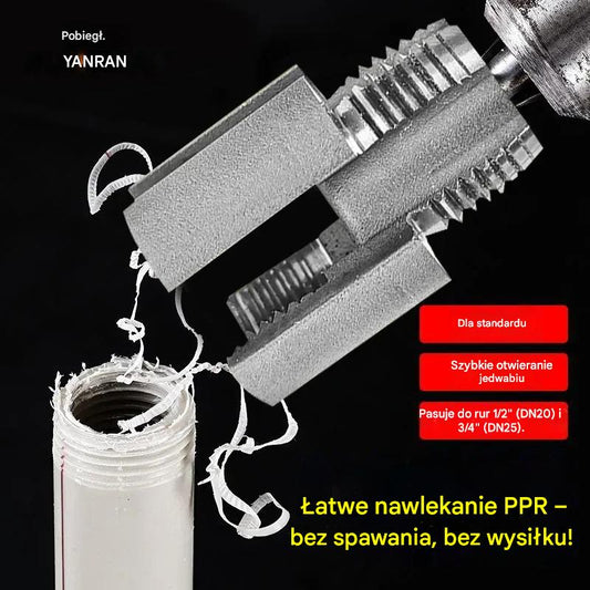 【Kup 1, otrzymaj 1 gratis】🔩Łatwe gwintowanie PPR – bez spawania, bez wysiłku! 【Zestaw 2-częściowy – do rur 1/2” (DN20) i 3/4” (DN25)】