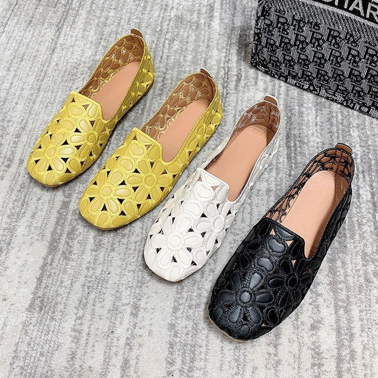 🌺🌺【35-42】Nowa moda damskie wydrążone płaskie buty