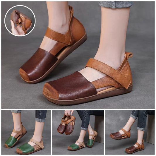 💃【35-40】😇Letné dámske duté uzavreté špičky protišmyková mäkká podrážka pohodlné ploché sandále