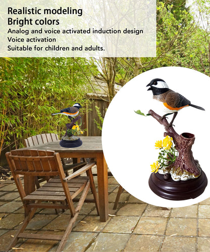🦜🐦【Cumpără 1 primești 1 gratis】Simulare controlată vocal, ornamente creative drăguțe cu păsări controlate vocal, ornamente decorative pentru biroul camerei