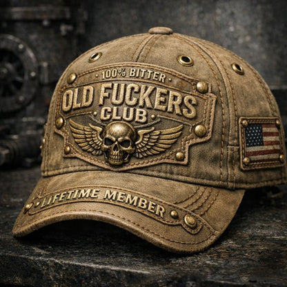 🔥 Czapka baseballowa vintage dla klubu oldboyów