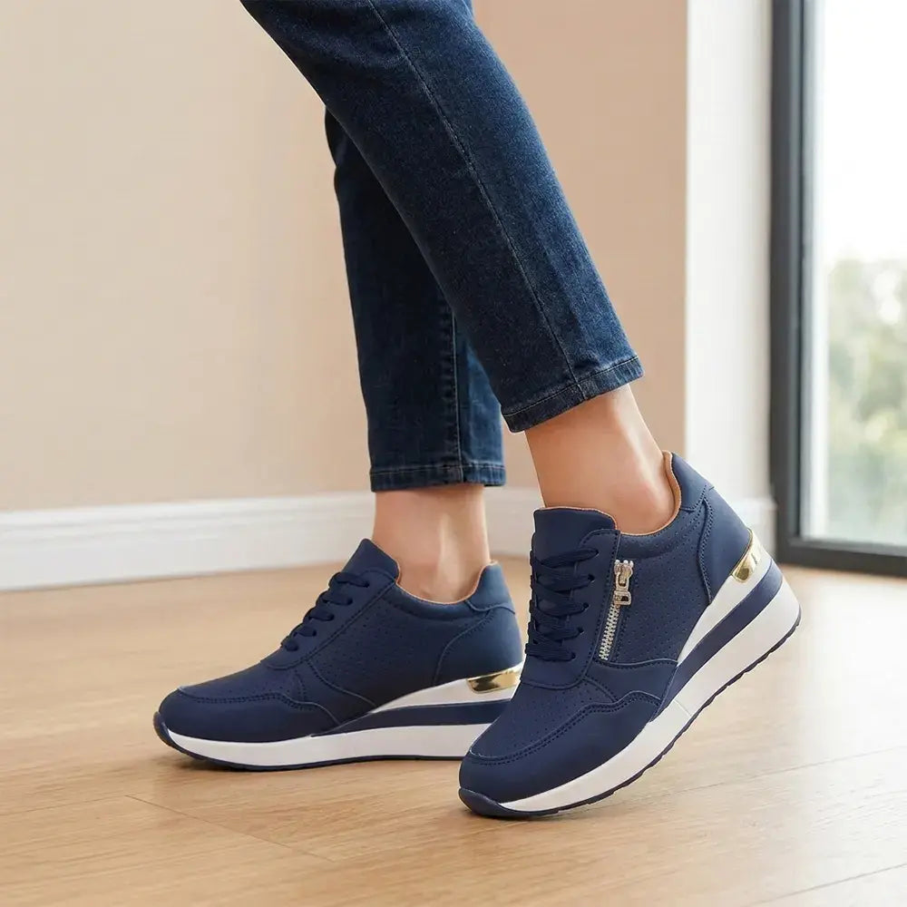 👟【36-43】Wsuwane trampki na koturnie w dużych rozmiarach – Lekkie, codzienne buty na platformie – Wygodne buty do chodzenia i ćwiczeń--4370256
