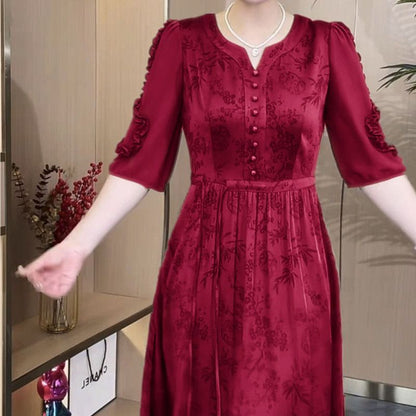 ✨【M-5XL】🍁2024 Jesienne nowe wysokiej jakości sukienki z paskiem