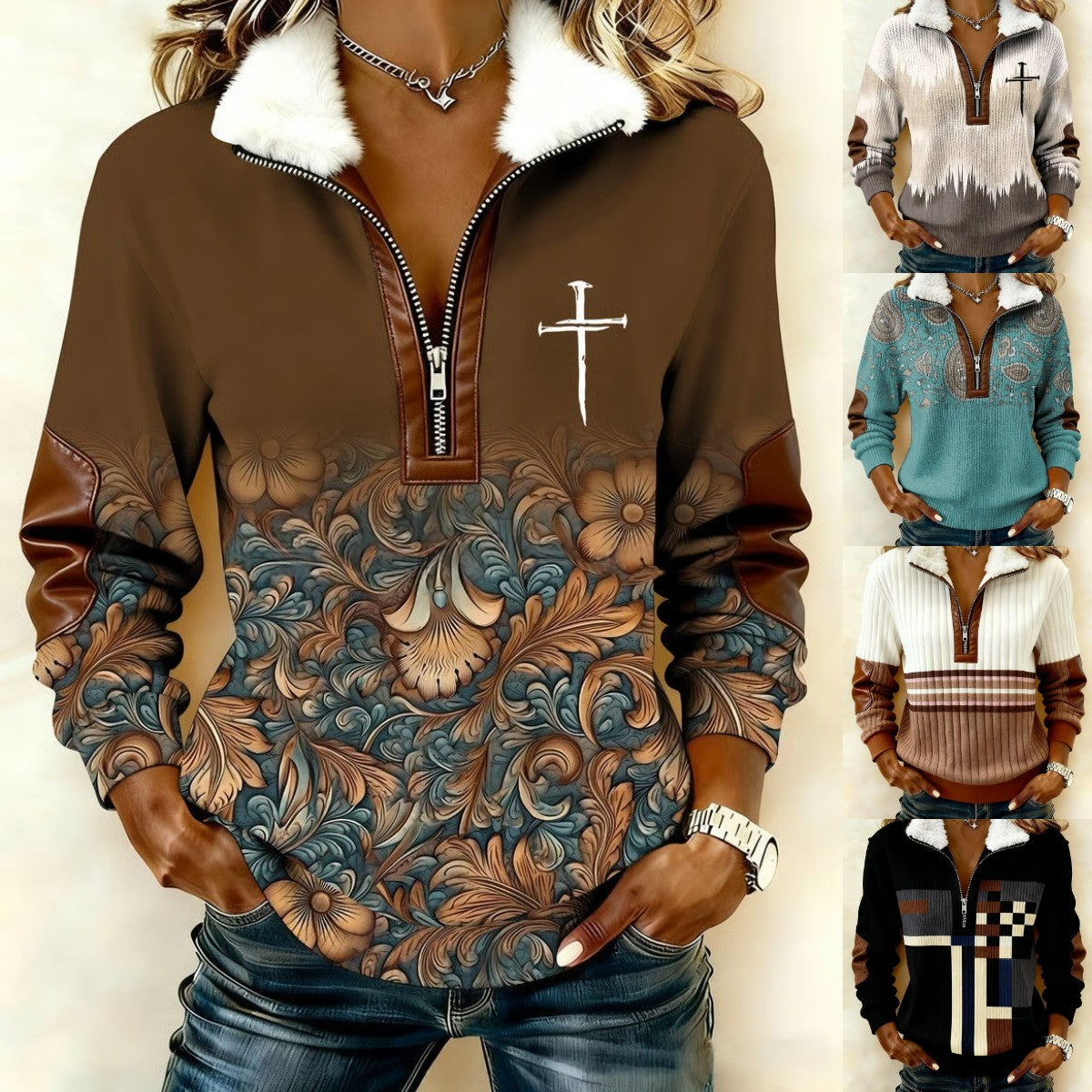 Niespodzianka limitowana czasowo: 50% zniżki! 🔥🔥 【S-3XL】Bluza z wysokiej jakości materiału z polarową podszewką, luźna i wygodna.