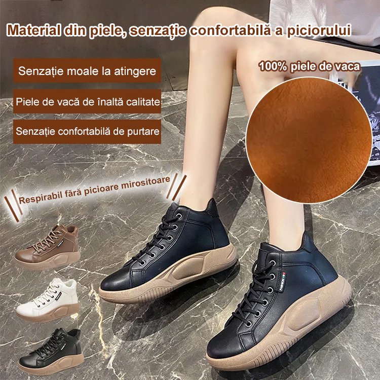 【35-43】 Retro hintacipő, vastag talpú marhabőr Új stílusú divatos sokoldalú alkalmi cipő