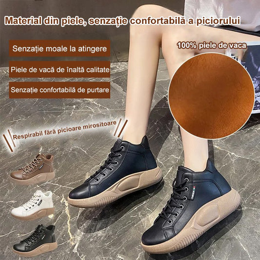 【35-43】 Retro hintacipő, vastag talpú marhabőr Új stílusú divatos sokoldalú alkalmi cipő
