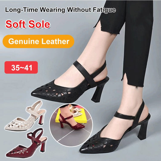 💖👍👡【35-41】2025 Nowa moda oddychające panie puste siatkowe buty na wysokim obcasie dla kobiet