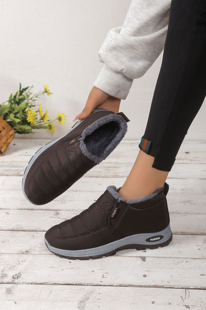 🔥【Descuento especial del 50%】【Tallas 35-48】Botas de invierno unisex con forro afelpado: cálidas, cómodas y antideslizantes para climas fríos.