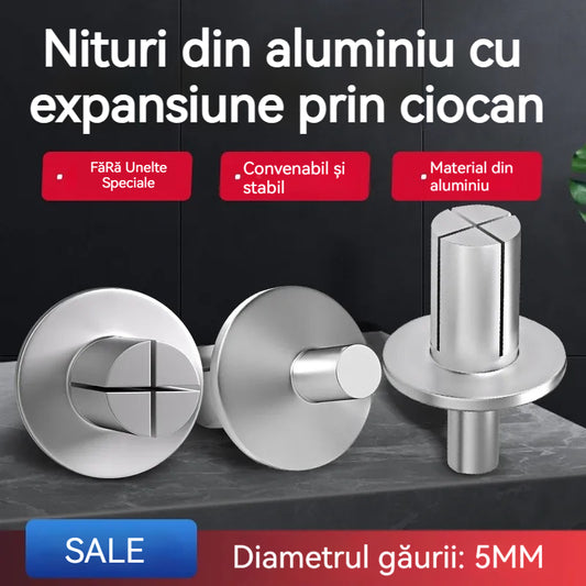 【300 BUC】🔧 Nituri din aluminiu cu expansiune prin ciocan –  fixare rapidă și sigură fără efort!🔩