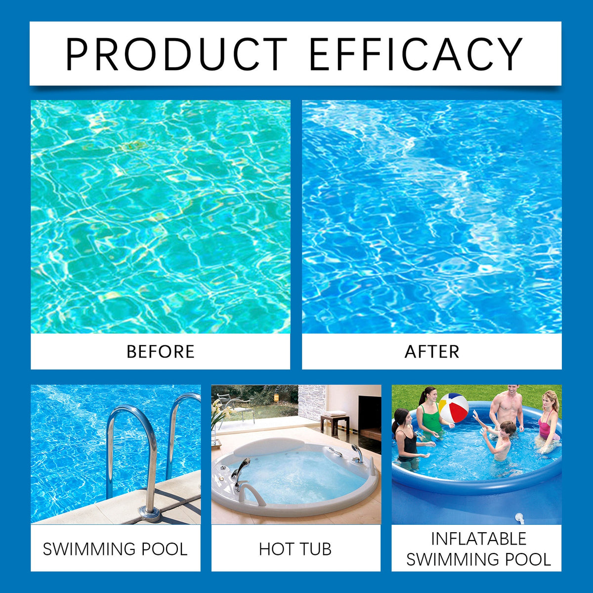 ⏰💦Kup jeden, a drugi dostaniesz gratis🏊‍♂️Klarownik basenowy – Uzyskaj czystą wodę w basenie w kilka godzin✨