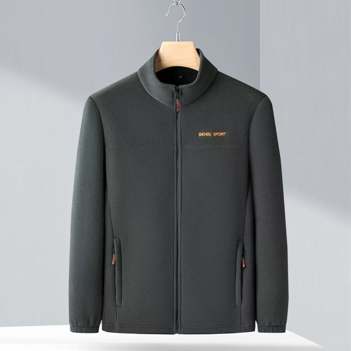 🧥🍂🔥Pánska jesenná a zimná polar fleecová bunda, flísová bunda s vysokým golierom pre mladých mužov a mužov stredného veku