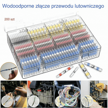 🔥🛠️ 【200 sztuk】🧩Wielofunkcyjna tuleja uszczelniająca, naprawa zerwanych przewodów, zestaw złączy spawalniczych termokurczliwych