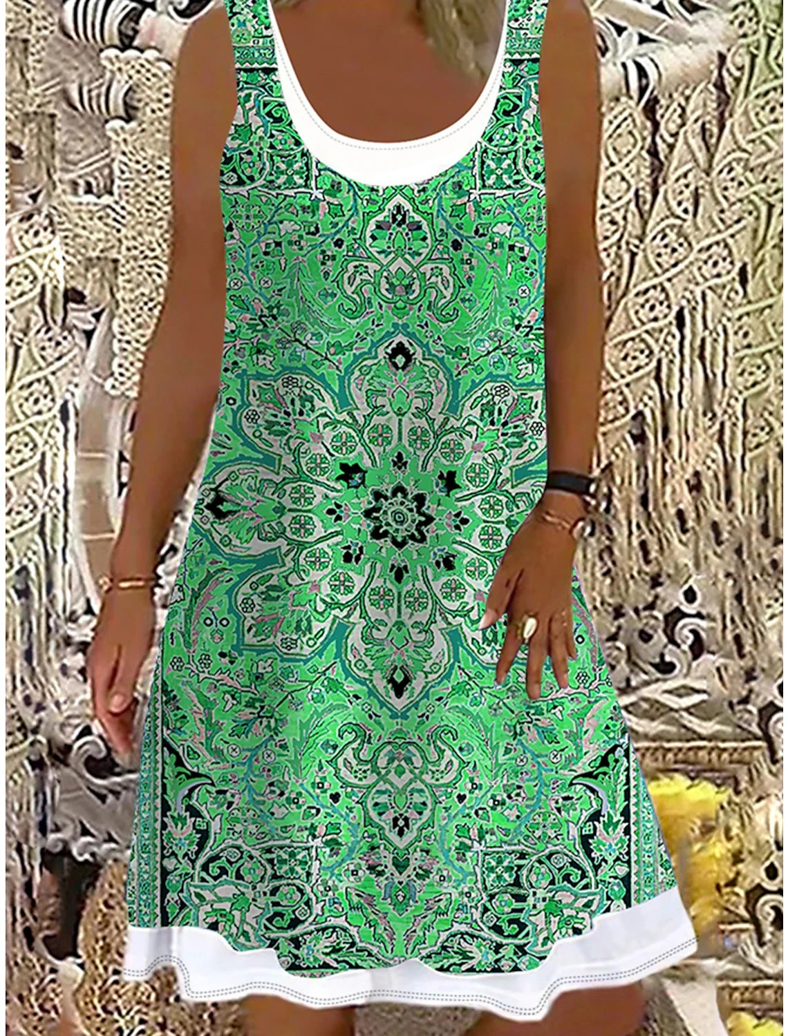 👗💖 【S-5XL】Nové dámské šaty velké velikosti s retro potiskem z roku 2026