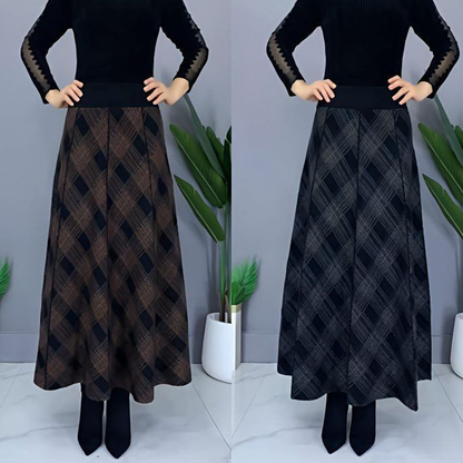 👗🎀【S-4XL】Teplá midi sukňa na jeseň a zimu