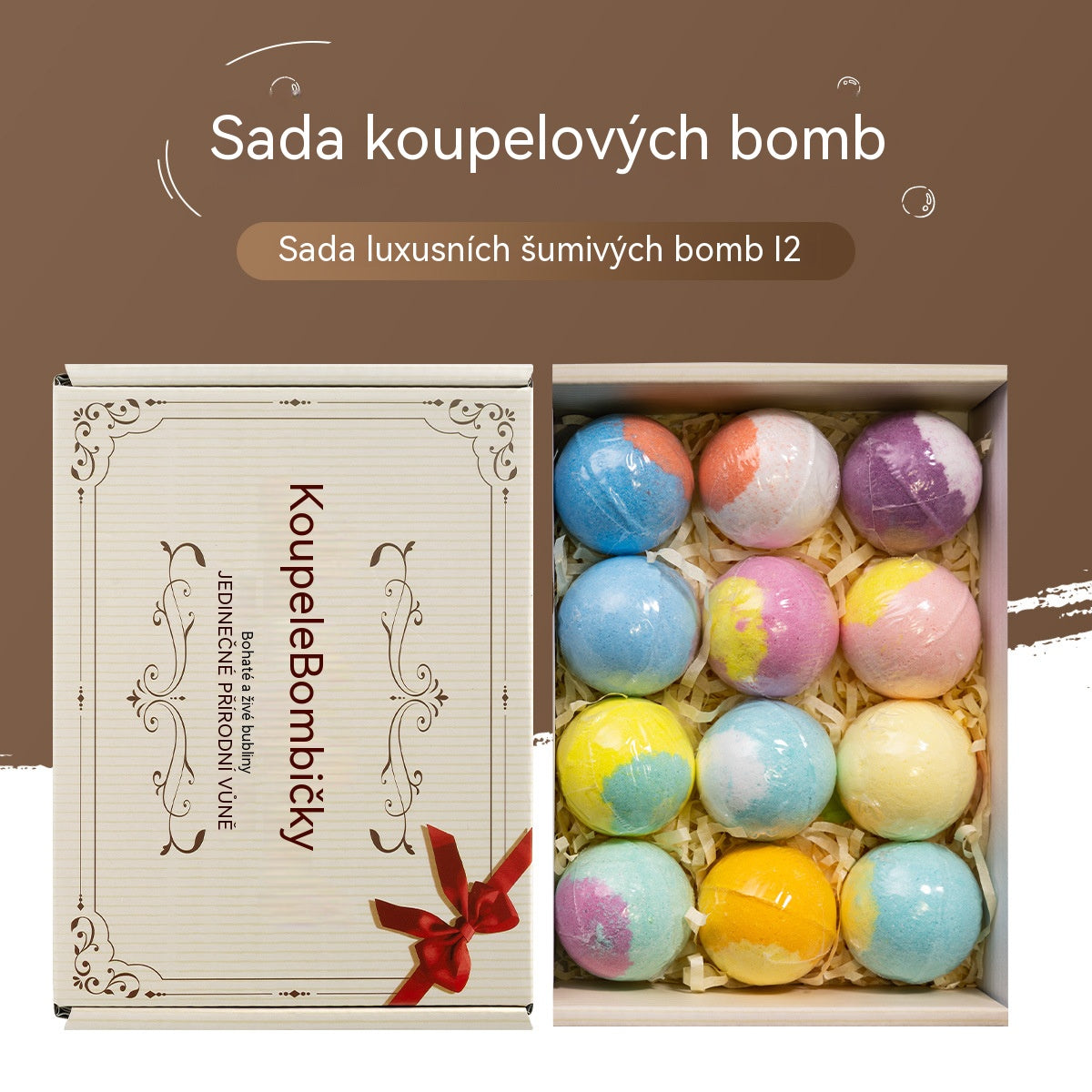 🔥🔥12 vonných kuliček koupelové soli (30 g/ks), účinně odstraňují odumřelé kožní buňky a zanechávají vaši pokožku hladkou a vyživenou