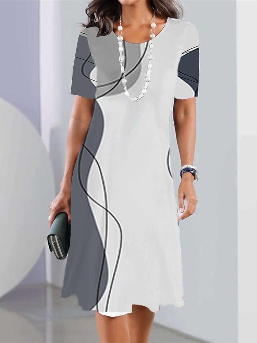 【Kupte 1 a dostanete 1 zdarma】👗【XS-5XL】Jaro/léto, nejprodávanější sexy květinové šaty s kulatým výstřihem