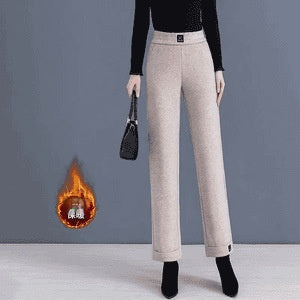 👖【Compra 1 y llévate 1 gratis】Pantalones anchos de invierno con forro polar