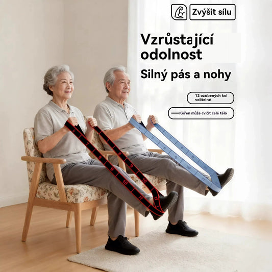 🦵🔥【Kup 1, a 1 dostaniesz gratis】🔥Gumowa taśma oporowa do budowania mięśni i rozciągania nóg, elastyczna taśma gumowa dla osób w średnim i starszym wieku.