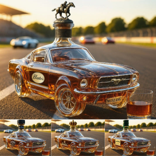 🚘Set de sticle de whisky cu design distractiv | Pahar de whisky în formă de mașină sport | Cadouri originale și decor elegant de bar
