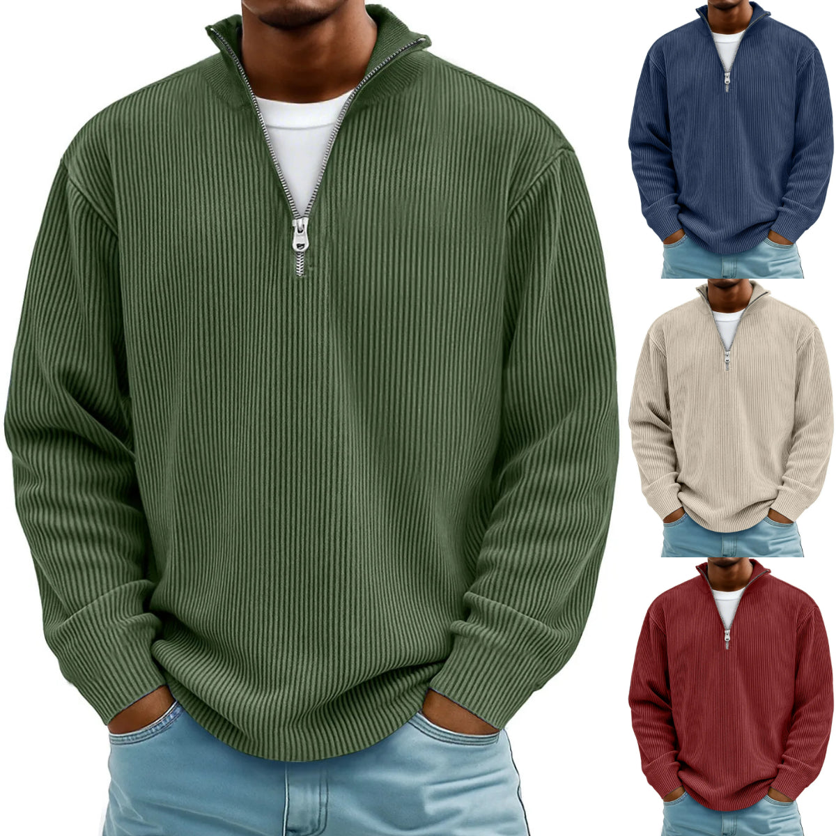 ⌛🔥【S-5XL】Jesień/Zima Nowa męska bluza ze stójką