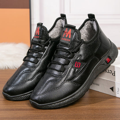 🔥👞【39-44】 2024 Nowe męskie buty śniegowe z podszewką ze skór