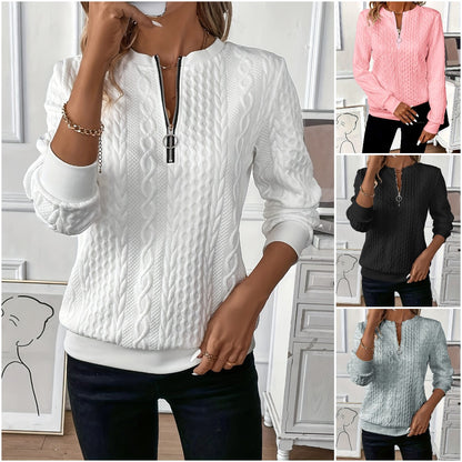 🎀🎀【S-2XL】 2024 nowy jesienny i zimowy sweter damski zapinany na zamek