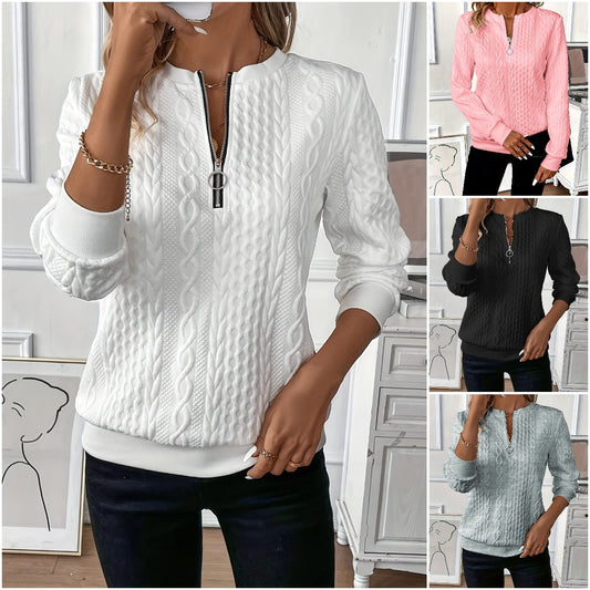 🎀🎀【S-2XL】 2025 nowy jesienny i zimowy sweter damski zapinany na zamek