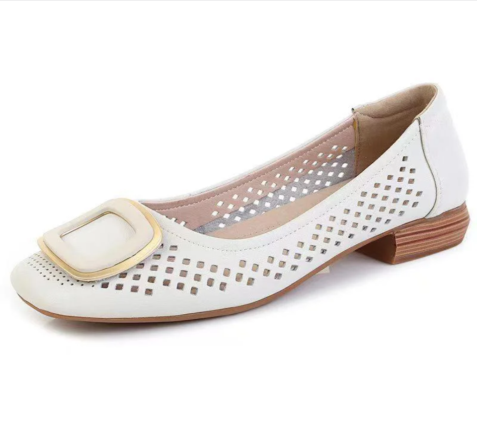 🥿【35-40】2026 Jaro Léto Soft Bottom Ležérní Dámské Boty Shallow Mouth