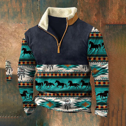 👕【ZĽAVA 35%】【S-4XL]2024 Pánsky módny jesenno-zimný teplý sveter s dlhým rukávom s 3D potlačou 