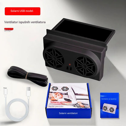 50 % popusta 🌀 Avtomobilski ventilator na sončno energijo