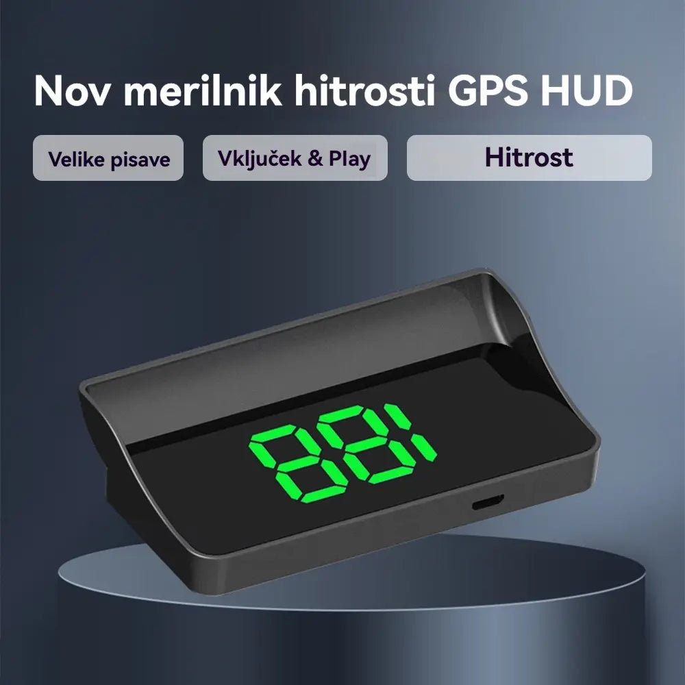 【Švicarska vojaška GPS navigacija "Izogibanje kazni"】Nov GPS merilnik hitrosti in vrtljajev z zaslonom HUD【1 kos za 25evrov【USB vmesnik】