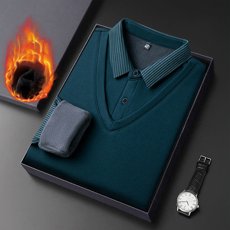【Compra 1 y llévate 1 gratis】👔[M-4XL] Camisa cálida y engrosada con forro polar para hombre