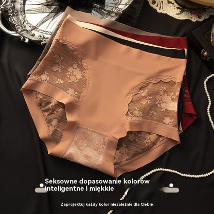 [40-80 kg] Zestaw 5-częściowy: Damskie, bezszwowe, wysokoelastyczne, koronkowe majtki, modelujące brzuch i pośladki, unoszące, modelujące i ujędrniające