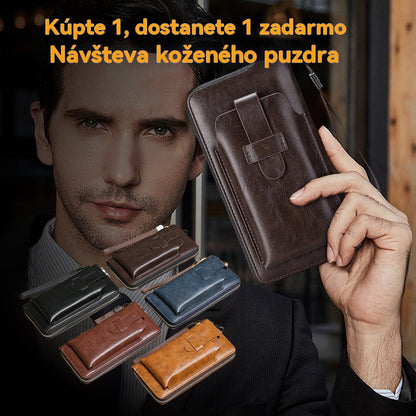 💼【Kúp 1 a 1 zadarmo】Nová ručne vyrobená multifunkčná pánska peňaženka z pravej kože
