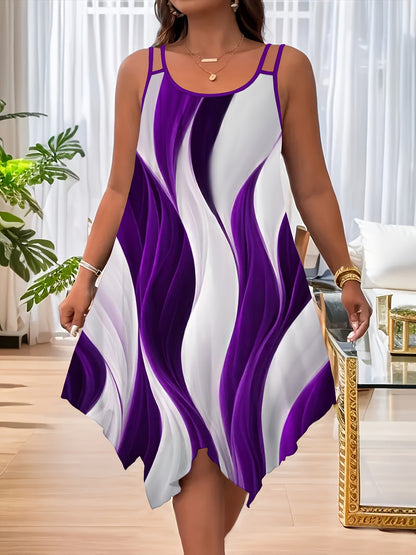[XL~8XL]✨Asymetryczna sukienka letnia, duży rozmiar