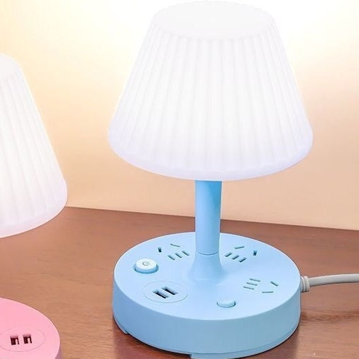 💡Luz nocturna multifuncional con regleta de enchufes incorporada: ¡práctica, elegante y que ahorra espacio!