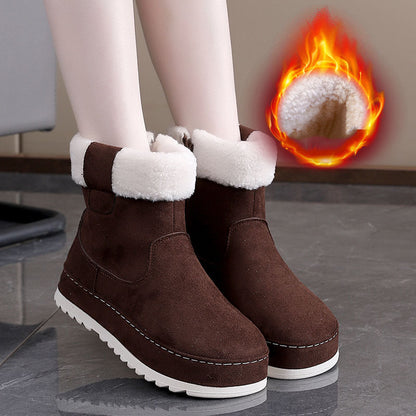 🔥【35-41】Botas de nieve cálidas de forro polar grueso para invierno 2025. Suela gruesa, cómoda y antideslizante. No lastimarán tus pies.