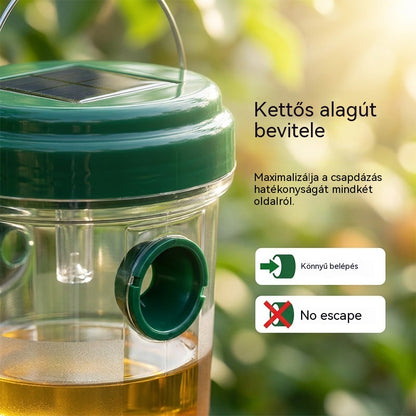 🐝☀️ Napelemes darázscsapda teraszra és kertbe 🔋🌿 – hatékony, újratölthető és időjárásálló – vegyszermentes, akár 500 négyzetméterre – spórolj most!