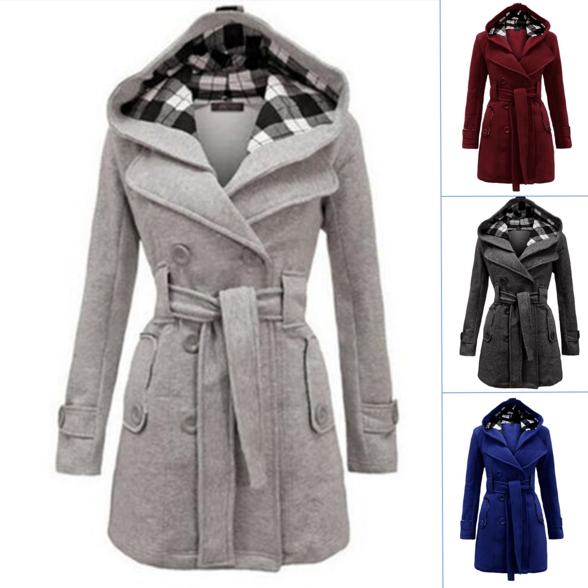 🔥【S-3XL】Ženska topla jakna s kapuljačom srednje duljine