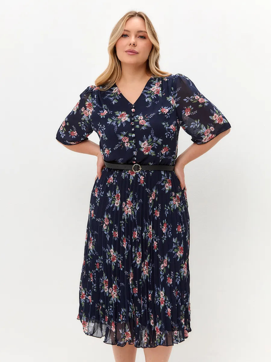 🌸💥【S-5XL】Nova elegantna potiskana obleka