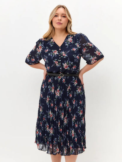 🌸💥【S-5XL】Nova elegantna potiskana obleka