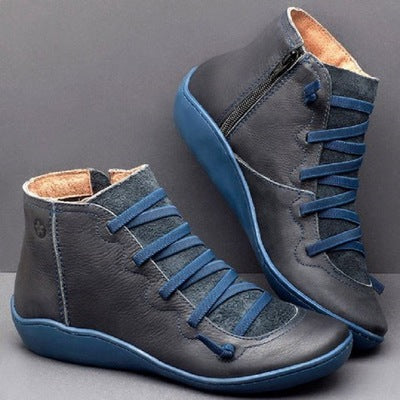 【35-43】 Nowe duże rozmiary botków casual dla kobiet-3735372