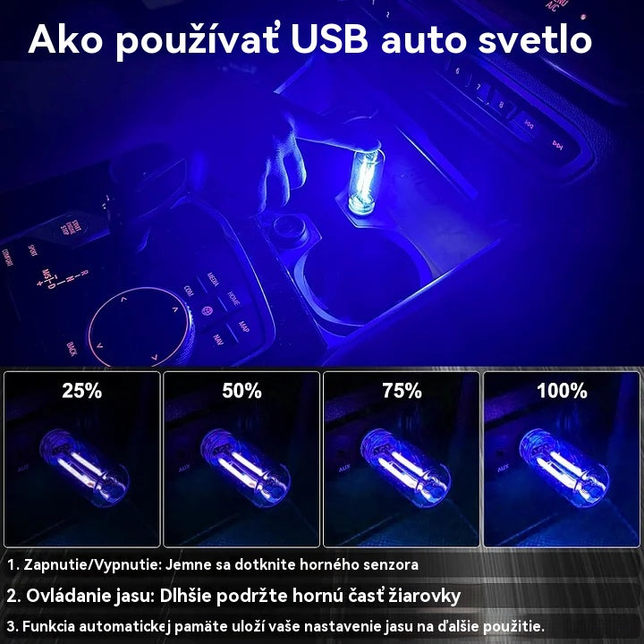 ✨💡🚗【50% OFF！！！】【Kúp 1, získaj 2 zadarmo】Nočná žiarovka do auta s USB