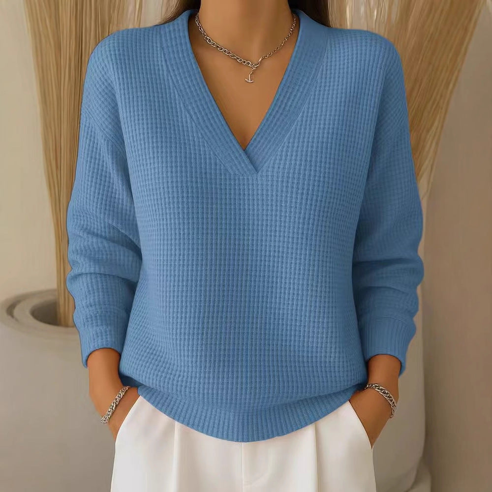 🔥【S-3XL】Elegantna i udobna ženska bluza s V-izrezom