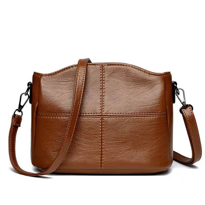 👜 Nový styl kabelky přes rameno z pravé kůže, retro ručně vyráběné, módní a všestranné